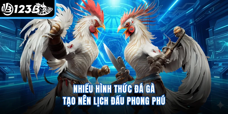 Nhiều hình thức đá gà tạo nên lịch đấu phong phú